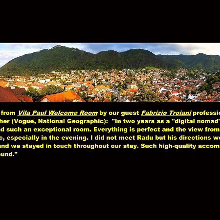 Vila Paul Best Paronamic View Over Medieval Historical Centre Braşov Esterno foto